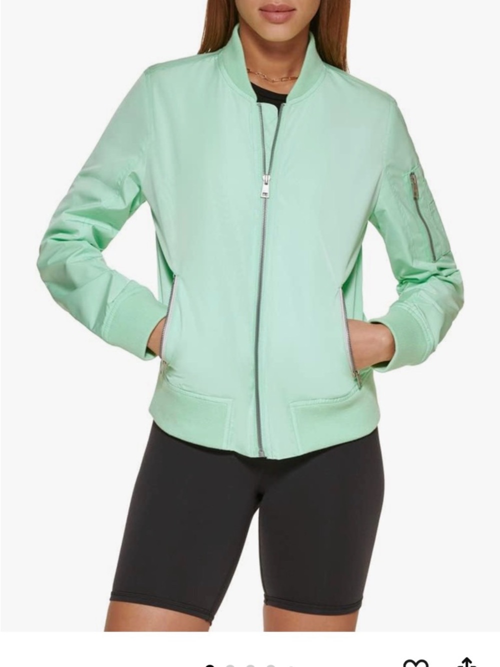 Levi's Mint Green Women's Bomber Jacket